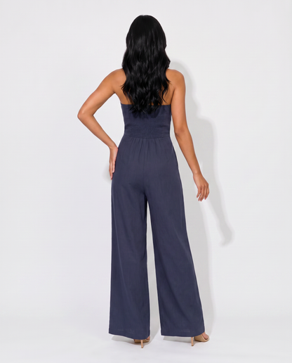 Virelle | Combinaison Bandeau À Jambes Larges