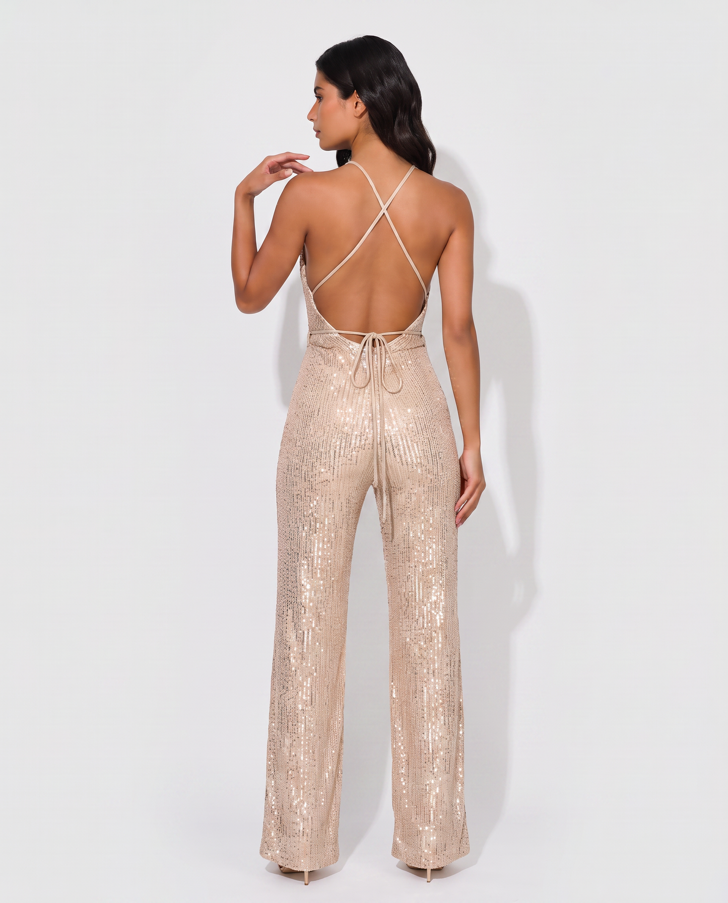 Virelle | Combinaison Halter Pailletée
