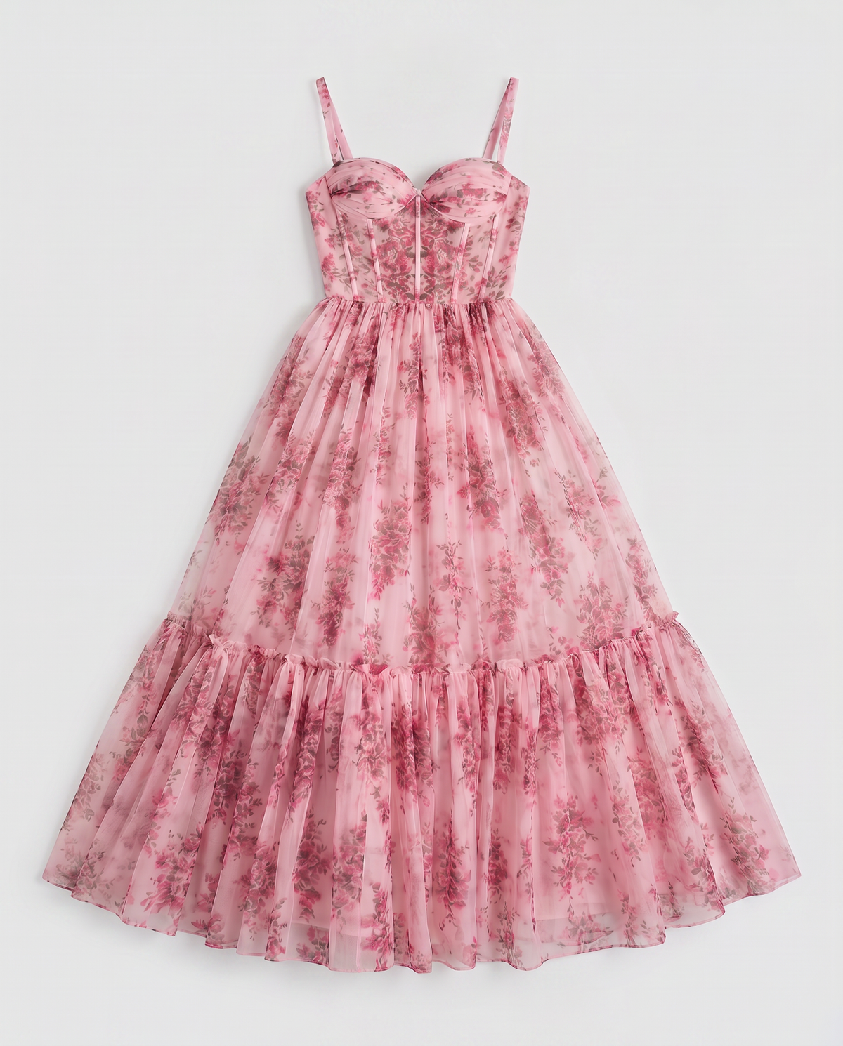 Virelle | Robe Maxi Fleurie Corset