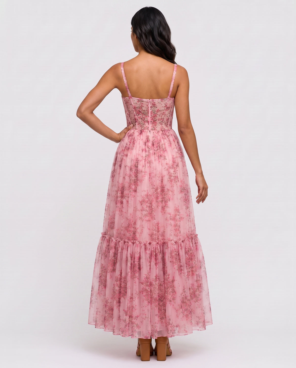 Virelle | Robe Maxi Fleurie Corset