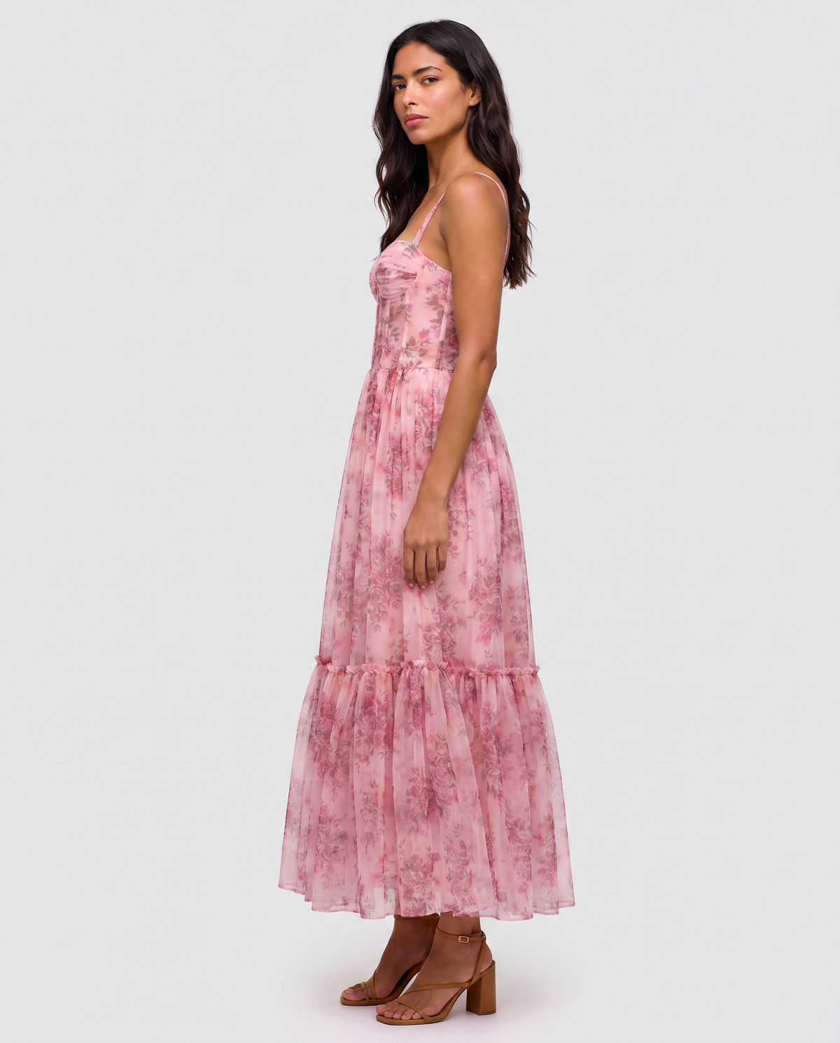 Virelle | Robe Maxi Fleurie Corset