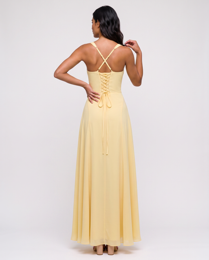 Virelle | Robe Maxi À Fines Bretelles