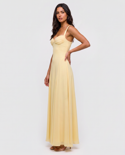 Virelle | Robe Maxi À Fines Bretelles