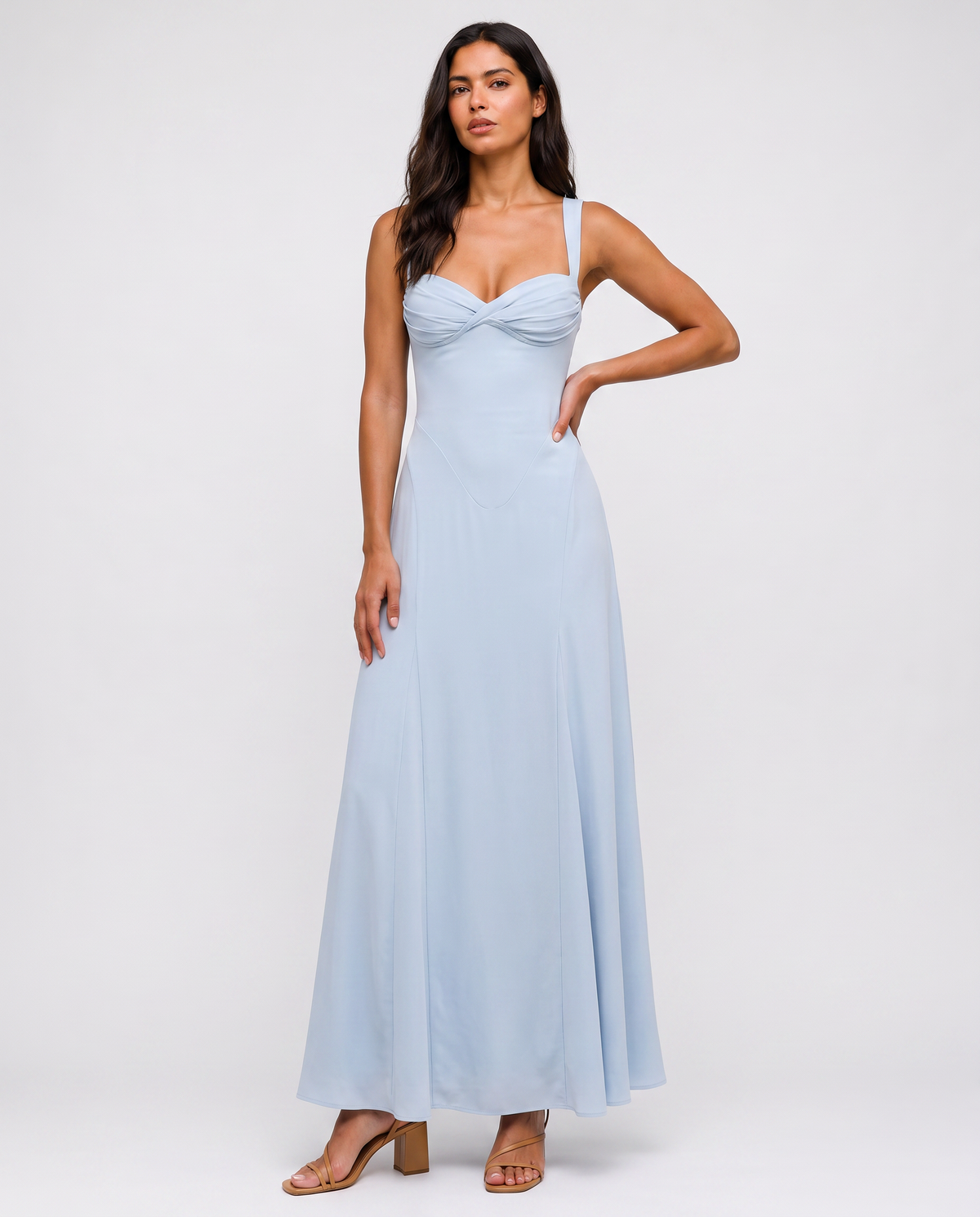 Virelle | Robe Maxi À Fines Bretelles