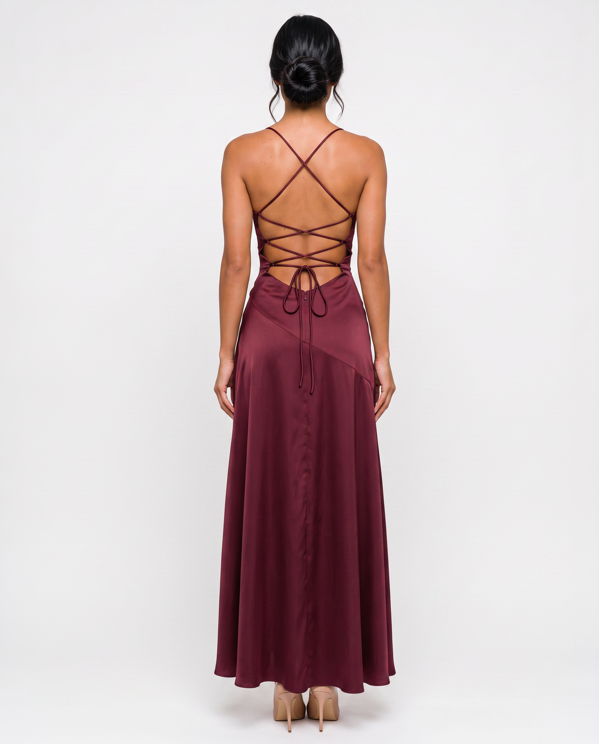 Virelle | Robe Maxi Satinée Fendue