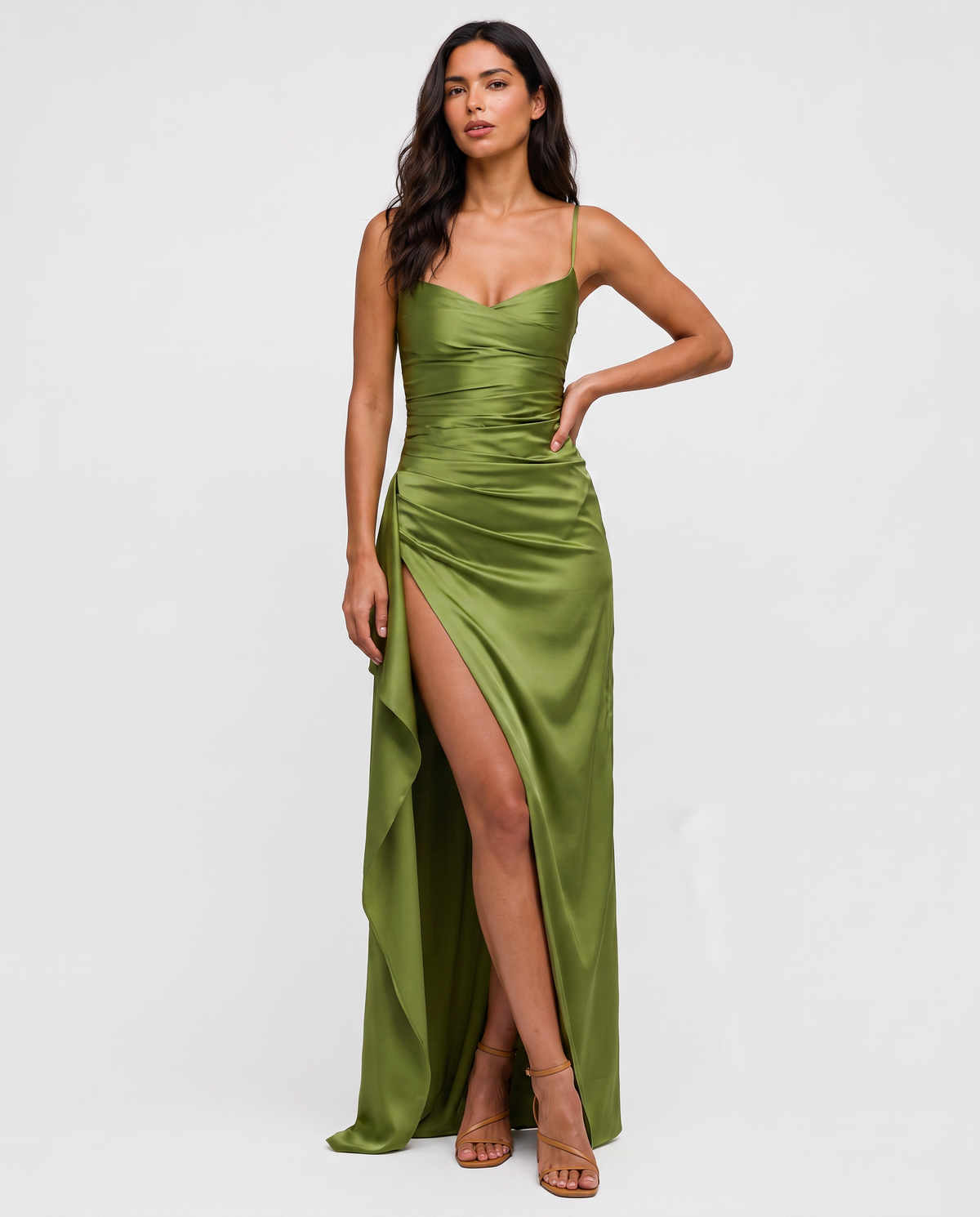 Virelle | Robe Maxi À Fente Drapée