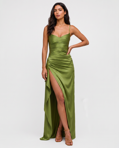 Virelle | Robe Maxi À Fente Drapée