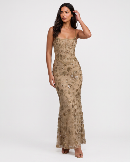 Virelle | Robe Maxi Brodée Femme