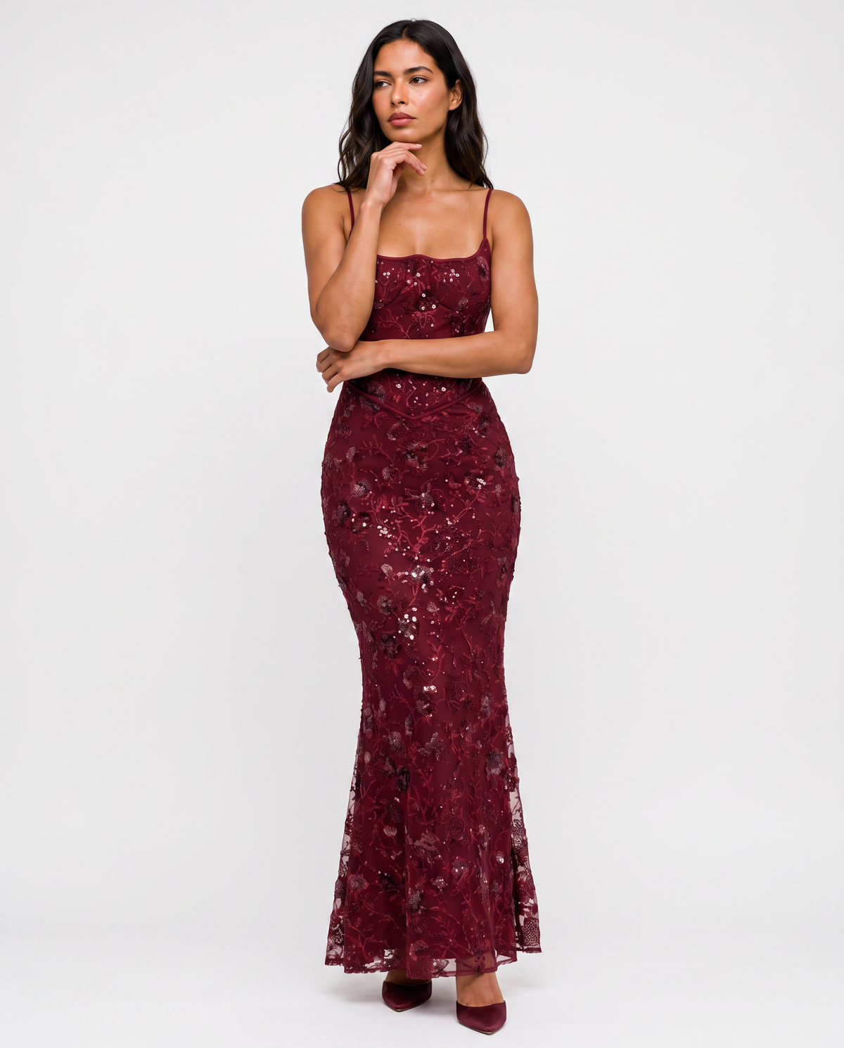 Virelle | Robe Maxi Brodée Femme