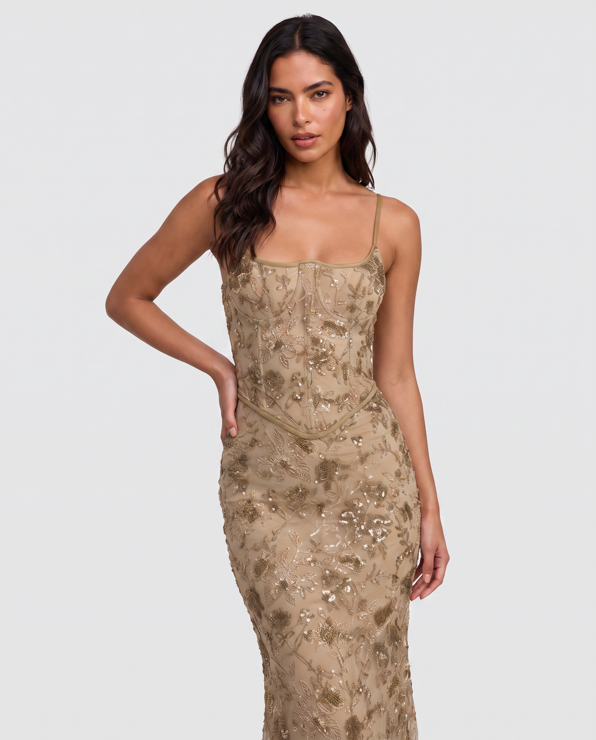 Virelle | Robe Maxi Brodée Femme