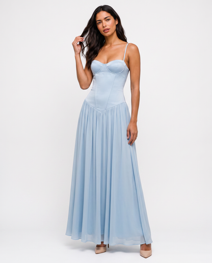 Virelle | Robe Maxi Corset À Laçage