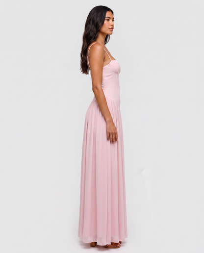 Virelle | Robe Maxi Corset À Laçage