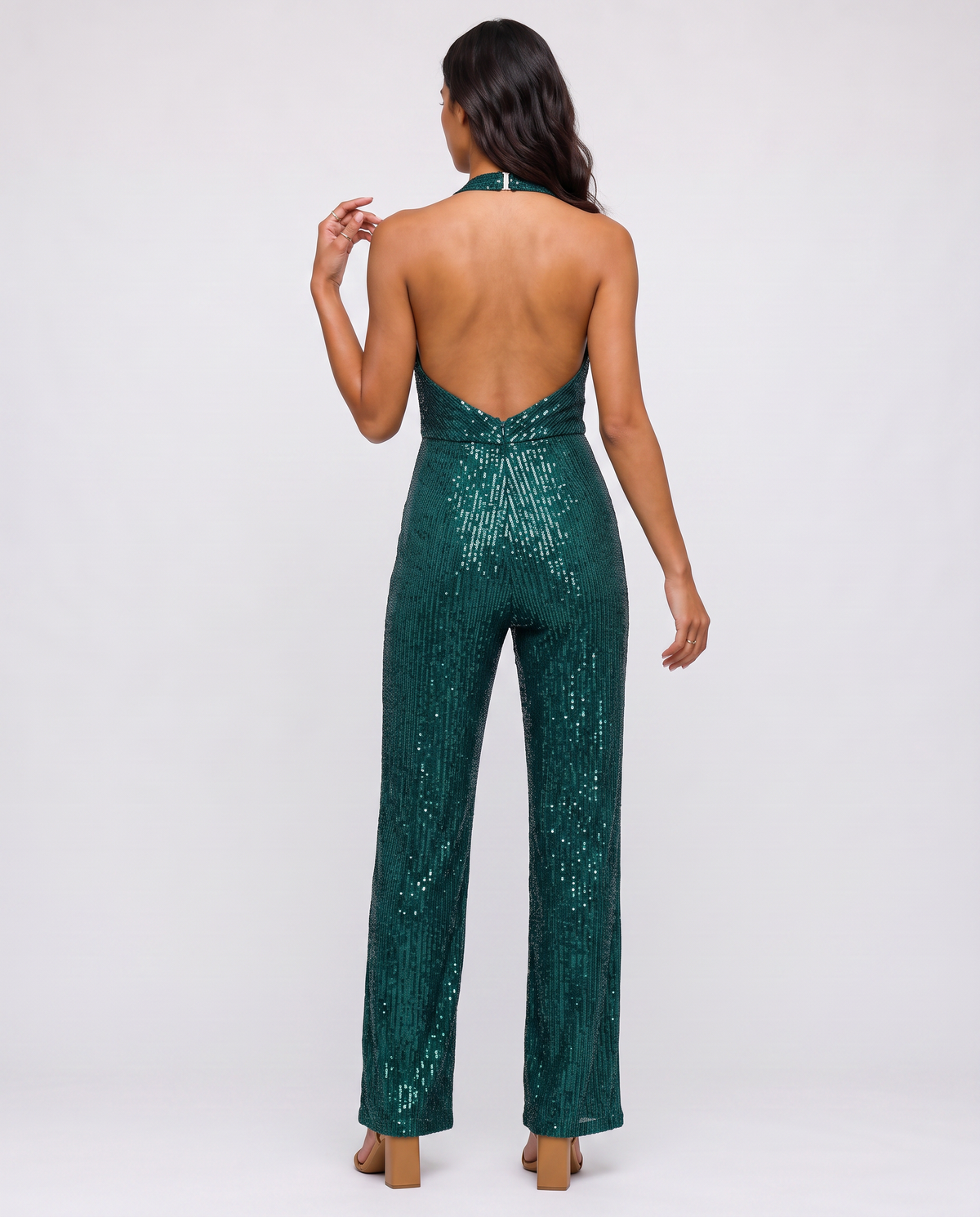 Virelle | Combinaison Pailletée Col Halter