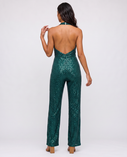 Virelle | Combinaison Pailletée Col Halter