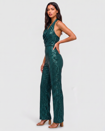 Virelle | Combinaison Pailletée Col Halter