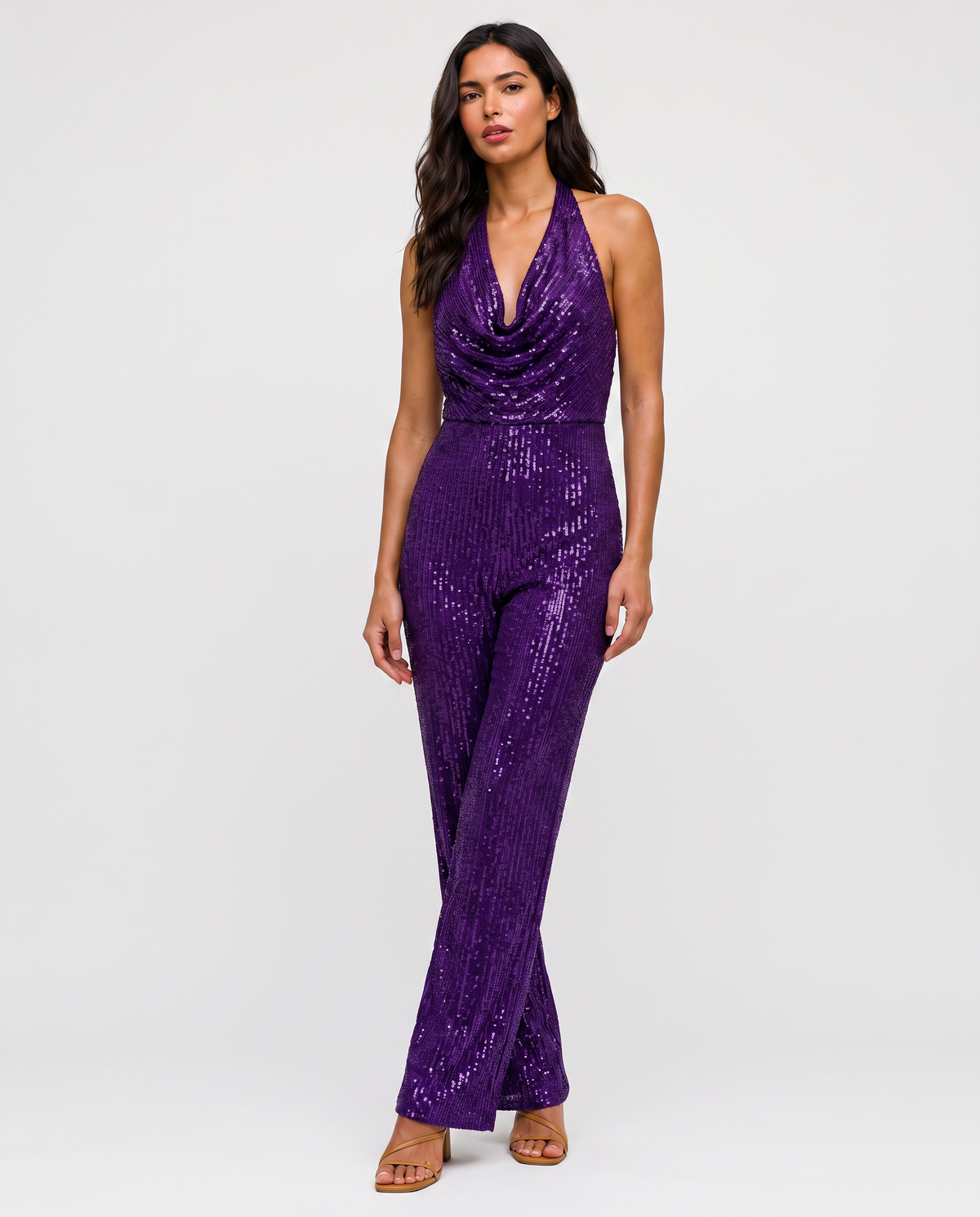 Virelle | Combinaison Pailletée Col Halter