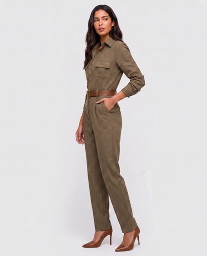 Virelle | Combinaison Tweed À Carreaux