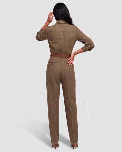 Virelle | Combinaison Tweed À Carreaux