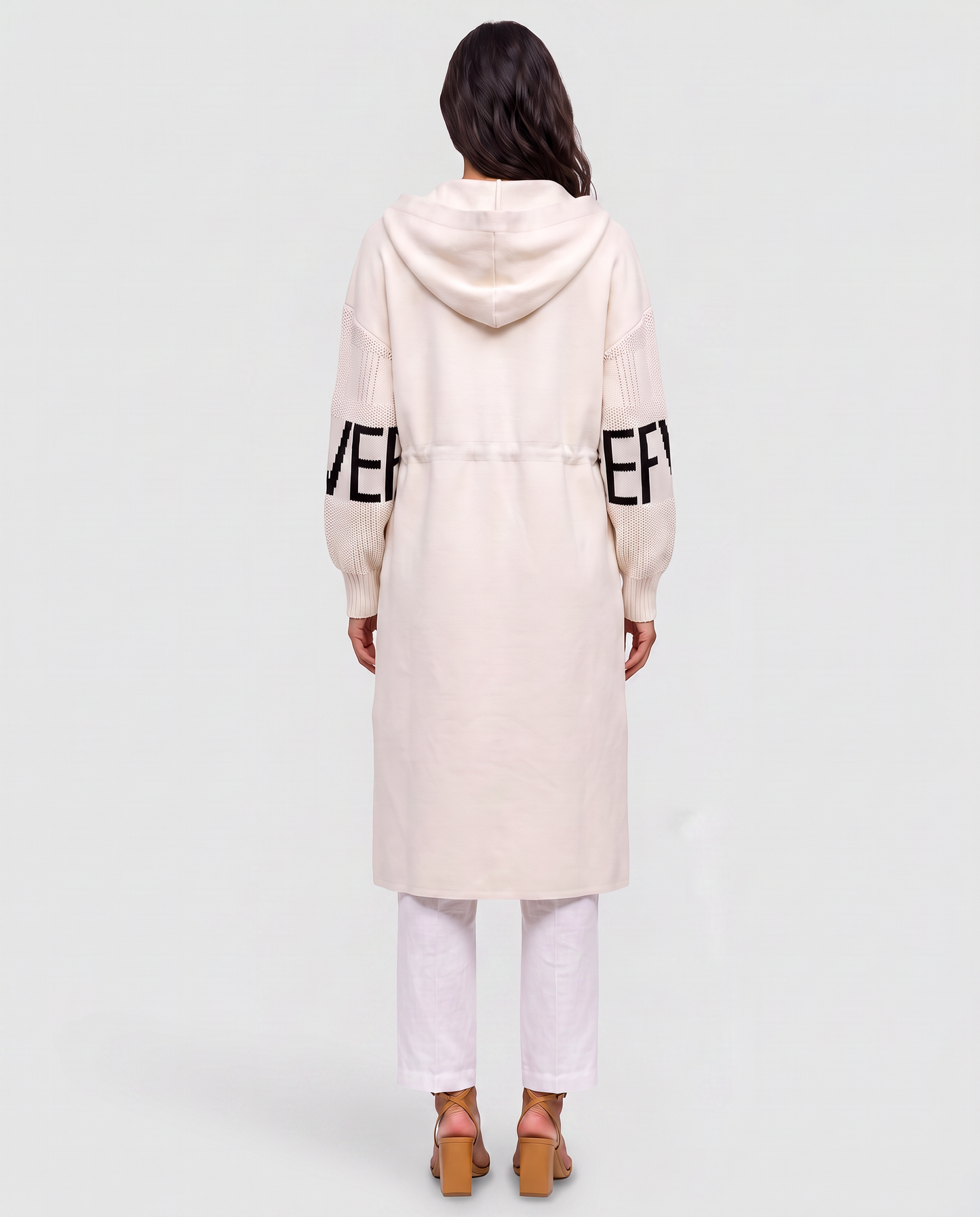 Virelle | Cardigan Long À Capuche