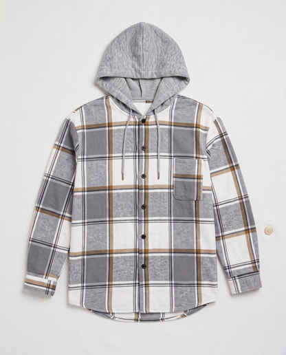Virelle | Veste À Carreaux Avec Capuche