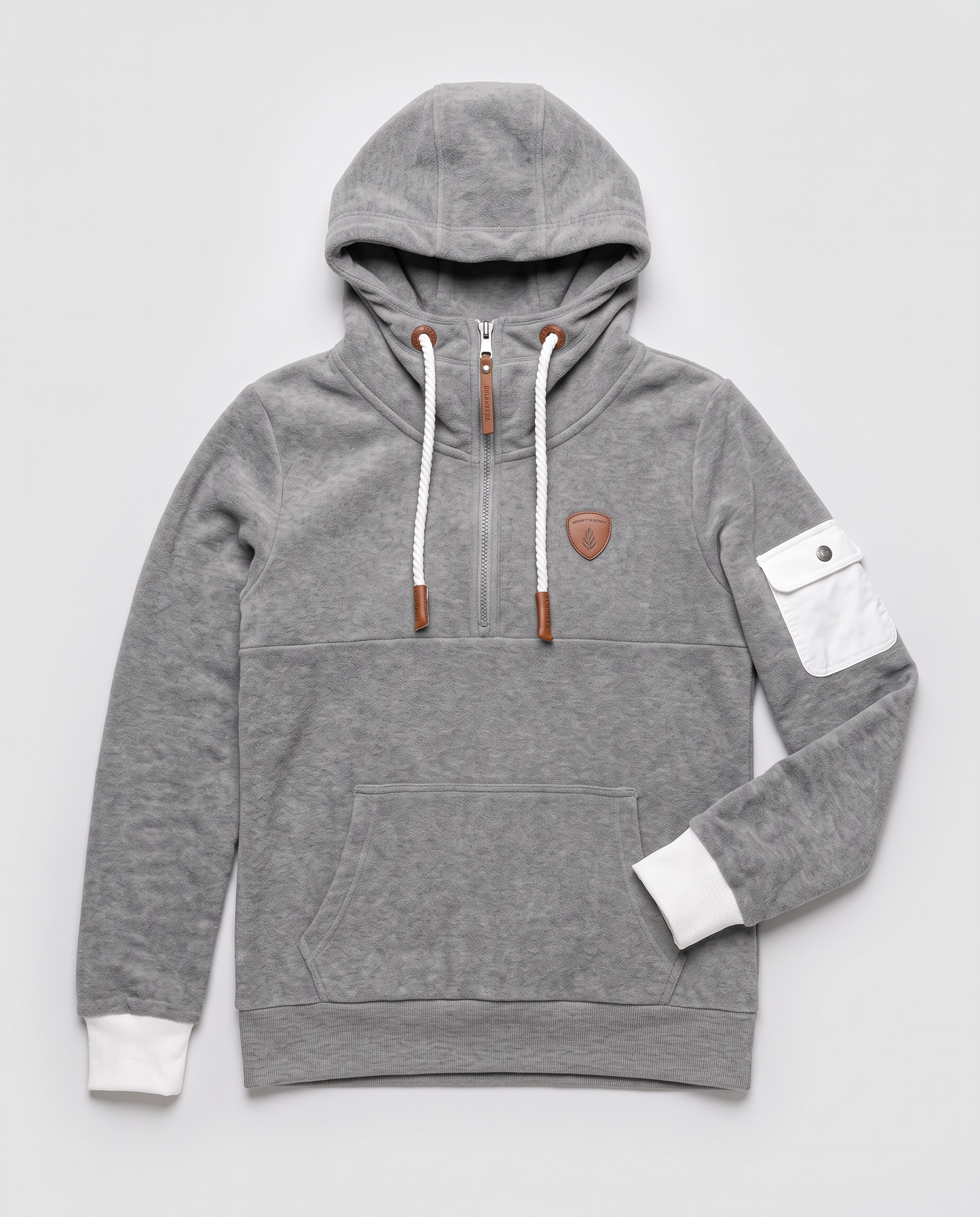 Virelle | Sweat Demi-Zip À Capuche Cargo Femme