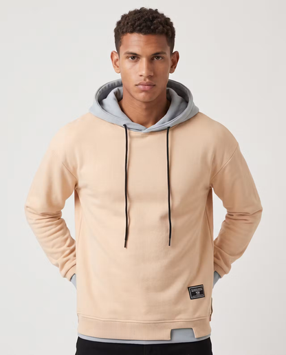 Virelle | Sweat à Capuche Homme Bicolore