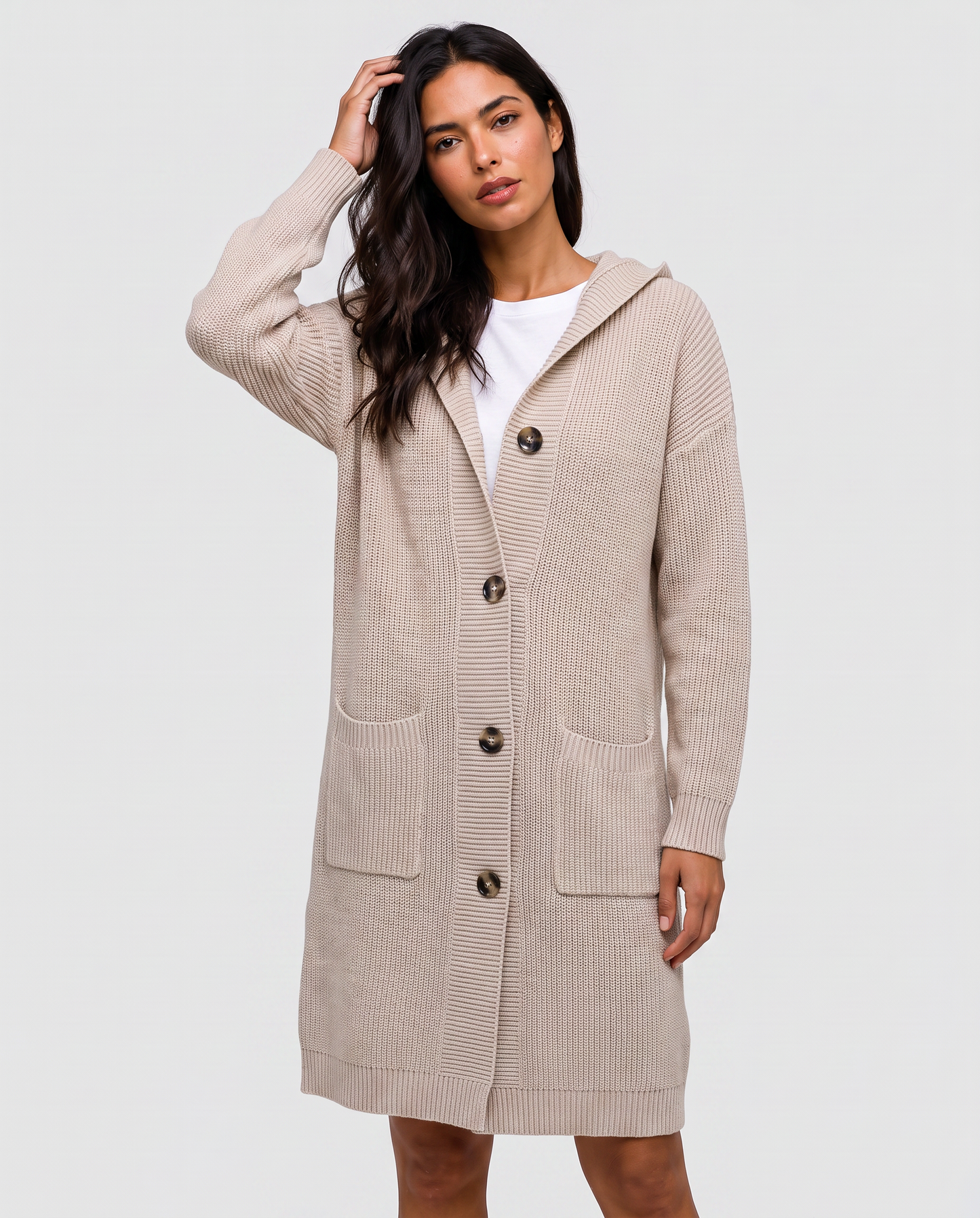 Virelle | Cardigan Long Boutonné Femme