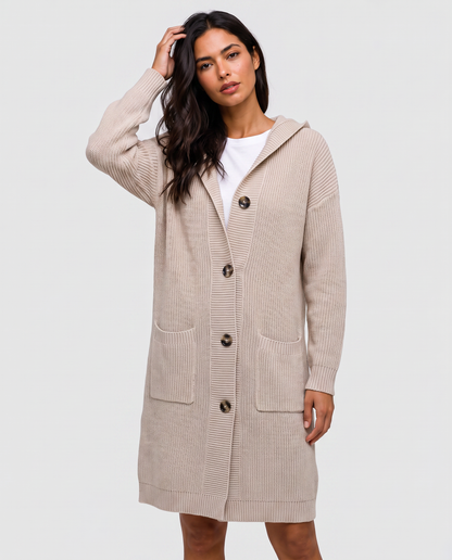 Virelle | Cardigan Long Boutonné Femme