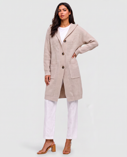Virelle | Cardigan Long Boutonné Femme
