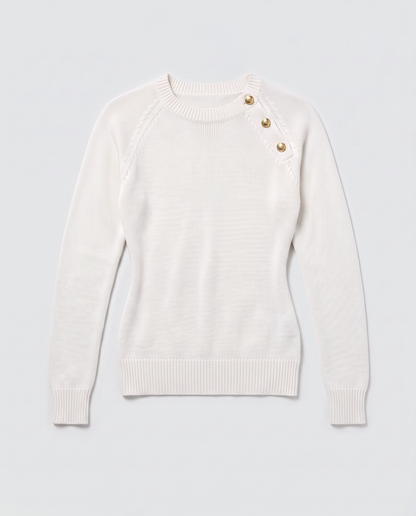 Virelle | Pull Femme Boutonné Épaule