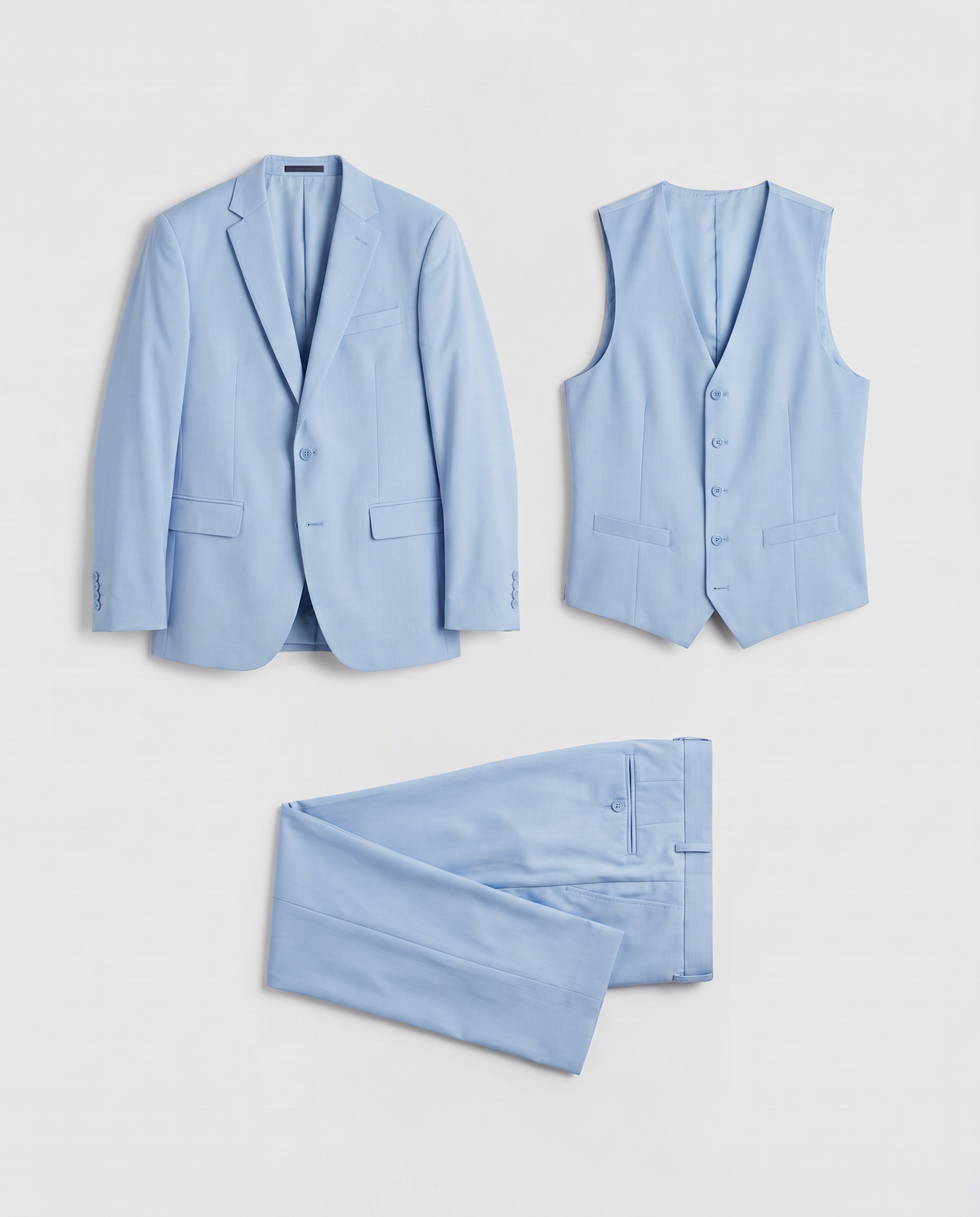 Virelle | Costume Homme 3 Pièces Bleu Ciel