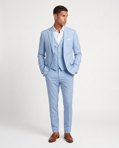 Virelle | Costume Homme 3 Pièces Bleu Ciel