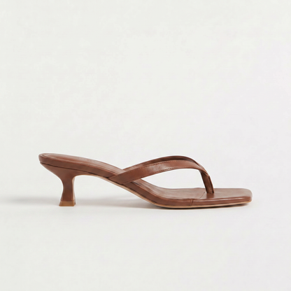 Virelle | Sandales Femme à Petit Talon et Bout Carré