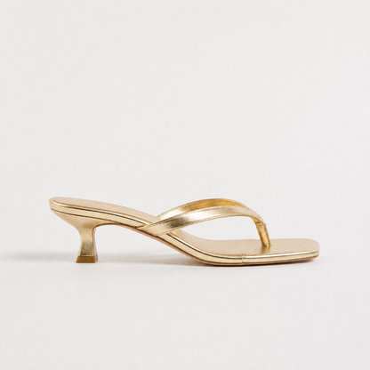 Virelle | Sandales Femme à Petit Talon et Bout Carré