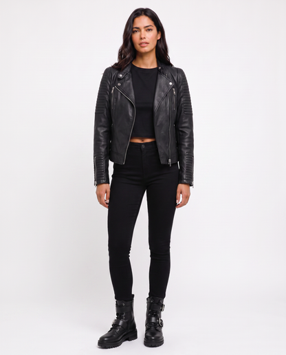 Virelle | Veste Courte Effet Cuir Femme