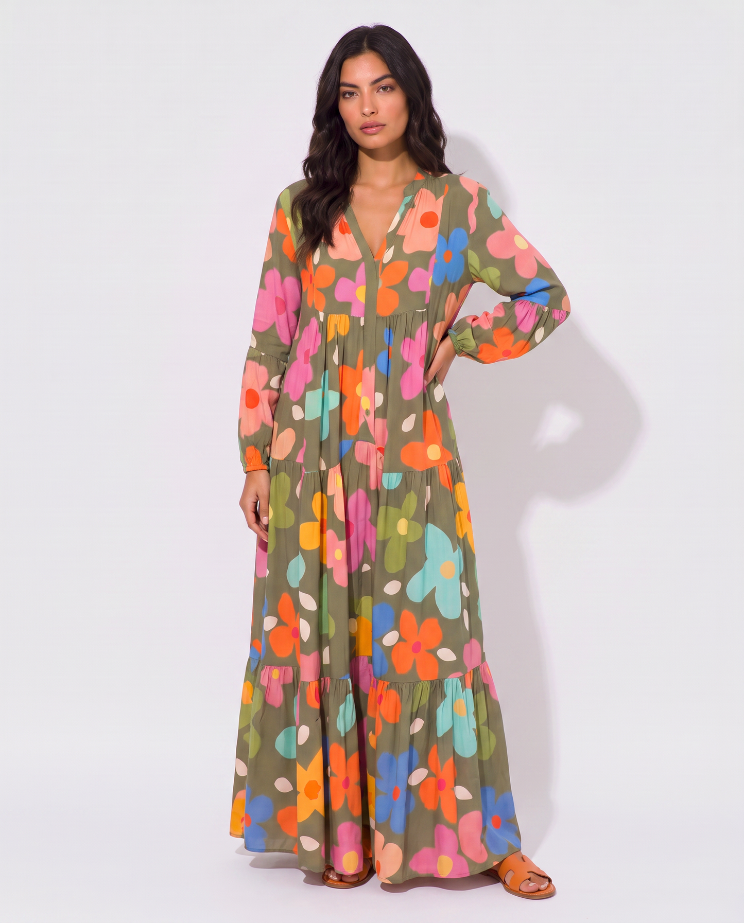Virelle | Robe Longue Fleurie Fluide