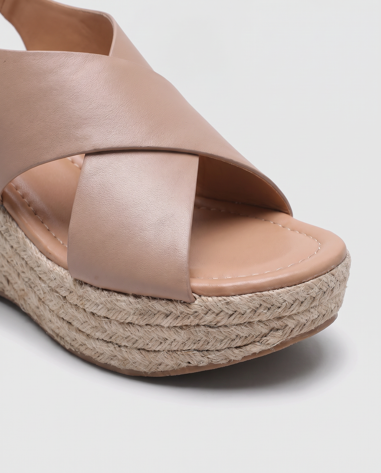 Virelle | Sandales Compensées Espadrilles Femme À Brides Croisées