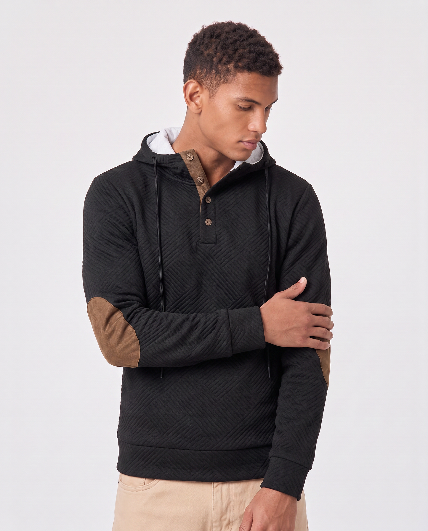 Virelle | Pull À Capuche Homme Boutonné