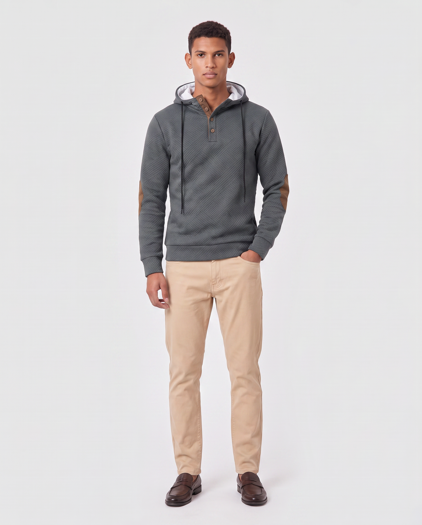 Virelle | Pull À Capuche Homme Boutonné