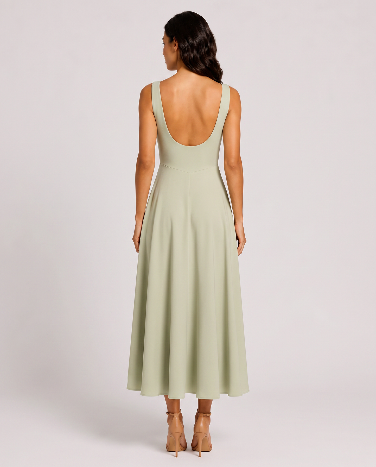 Virelle | Robe Évasée À Encolure Carrée