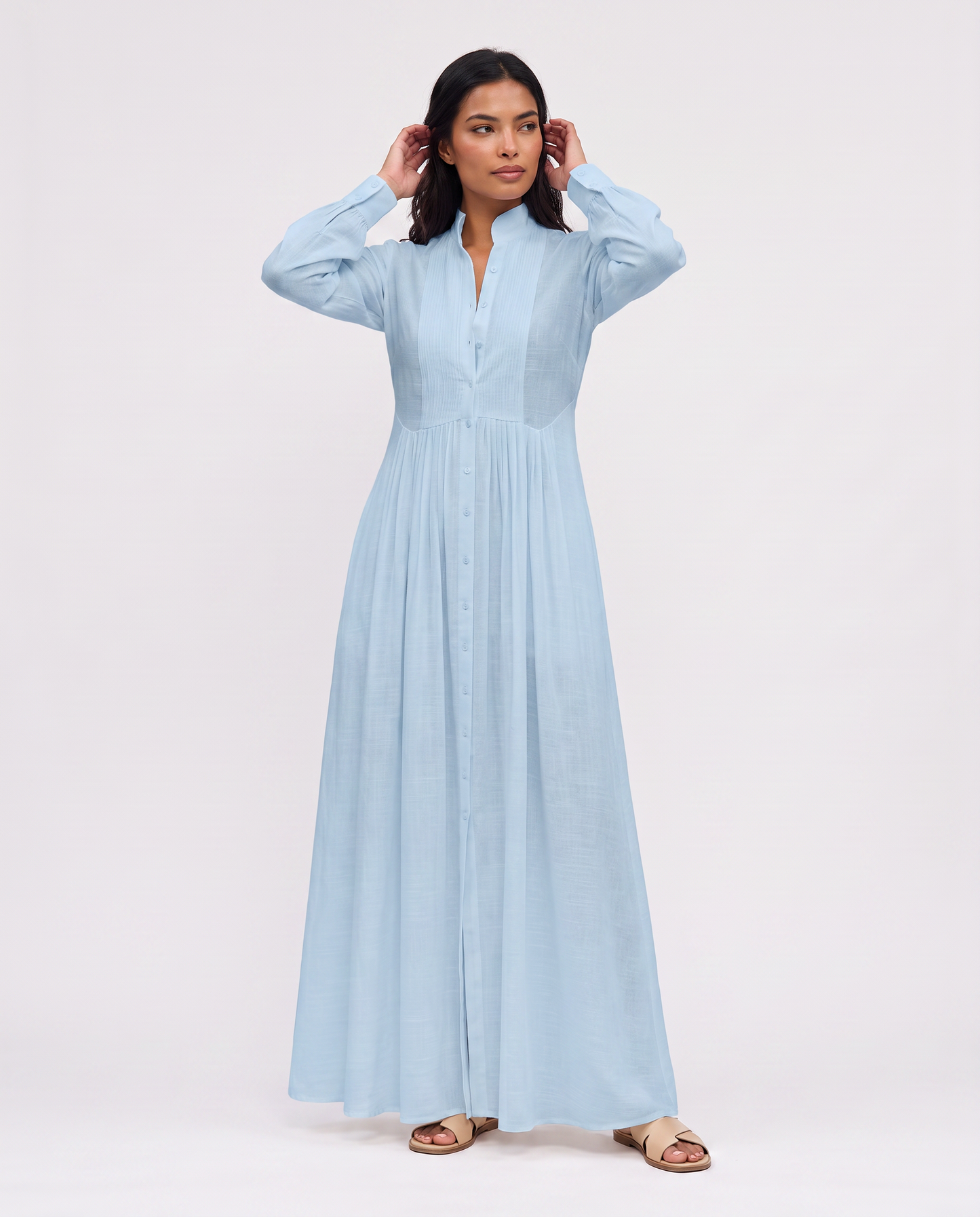 Virelle | Robe Longue Chemise Fluide