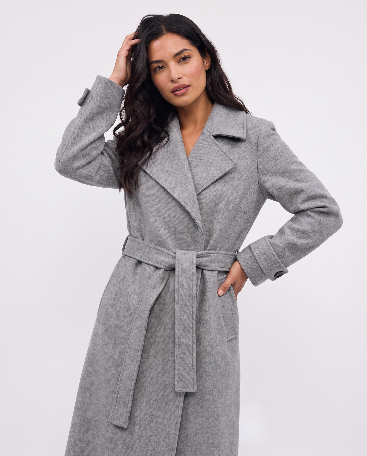 Virelle | Manteau Long Ceinturé Femme
