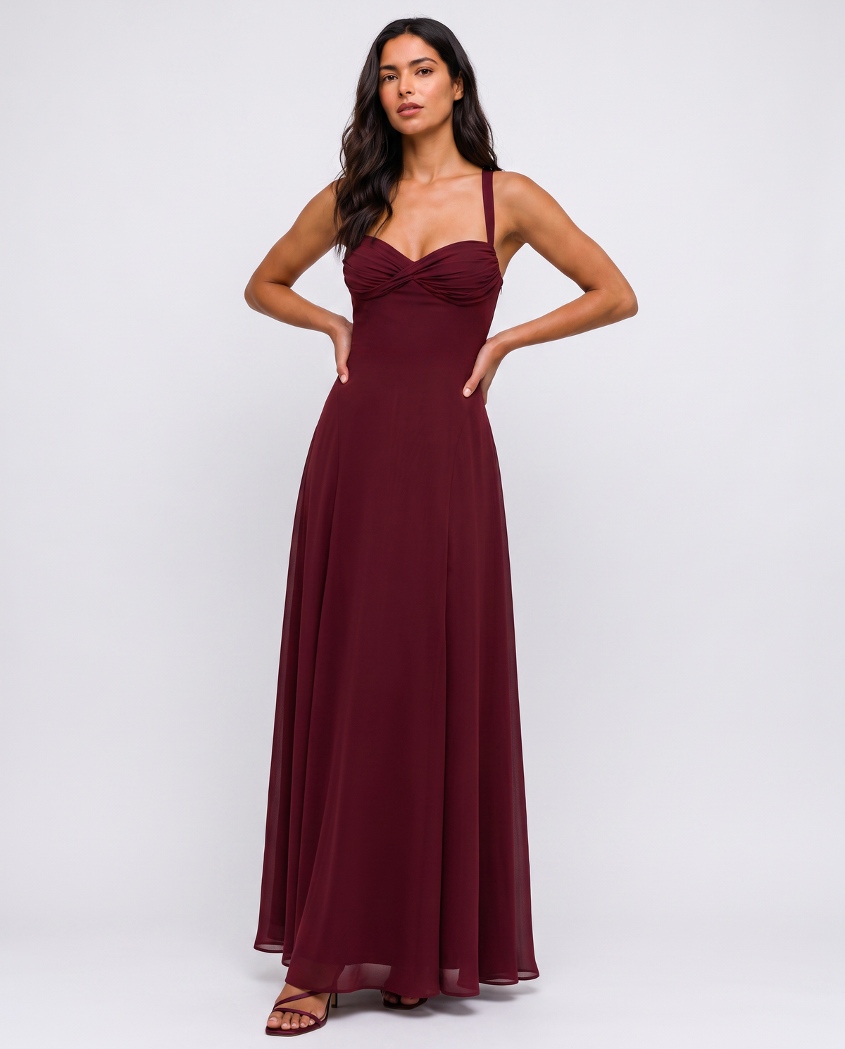 Virelle | Robe Maxi À Fines Bretelles