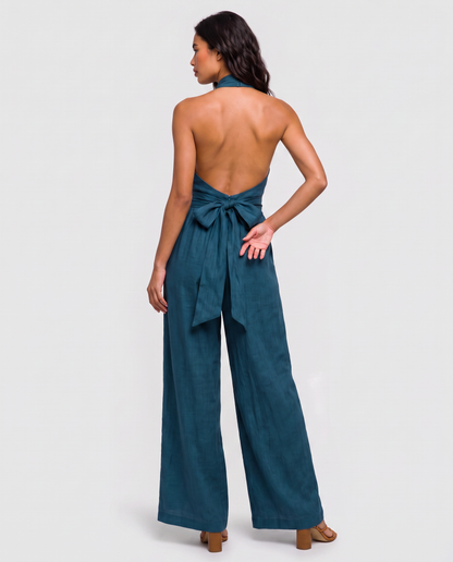 Virelle | Combinaison Lin Col Halter