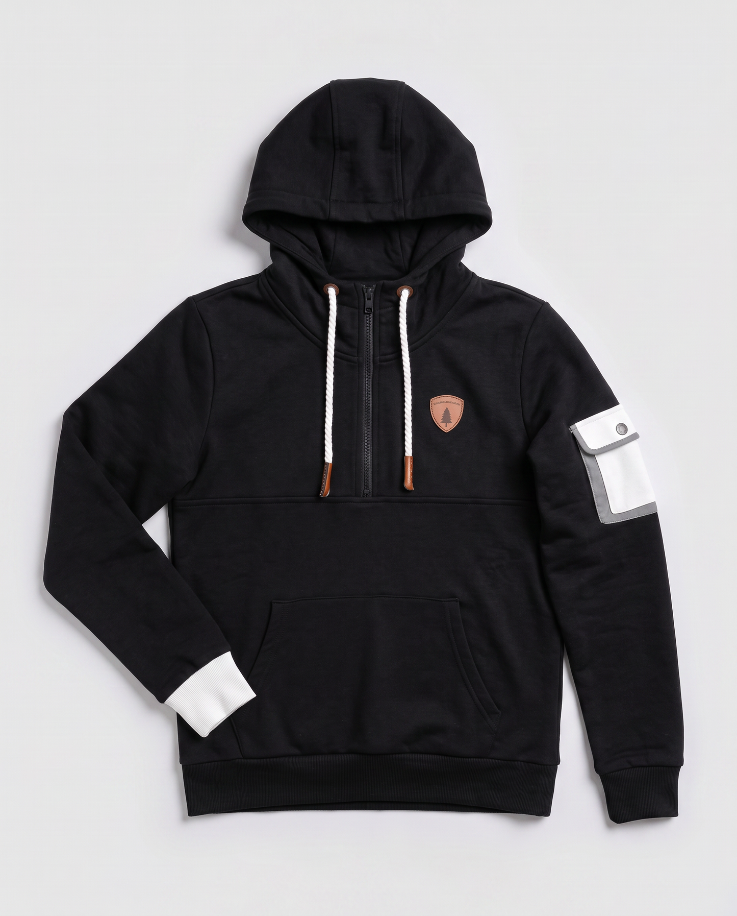Virelle | Sweat Demi-Zip À Capuche Cargo Femme
