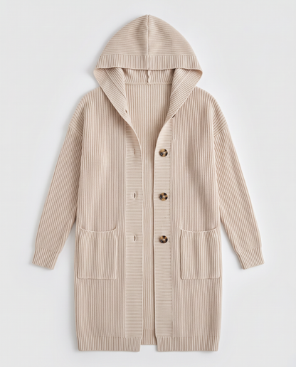 Virelle | Cardigan Long Boutonné Femme
