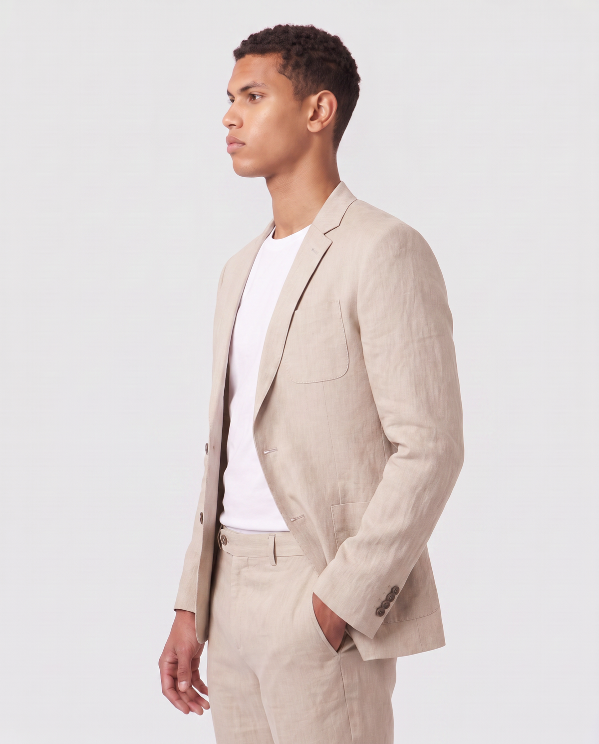 Virelle | Blazer Homme Beige Texturé
