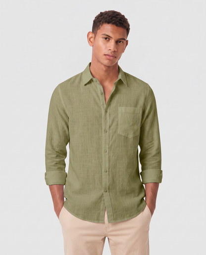 Virelle | Chemise Homme En Lin Décontractée