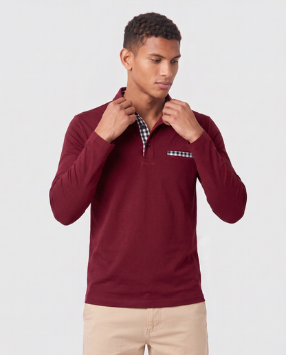 Virelle | Polo Homme Casual Manches Longues