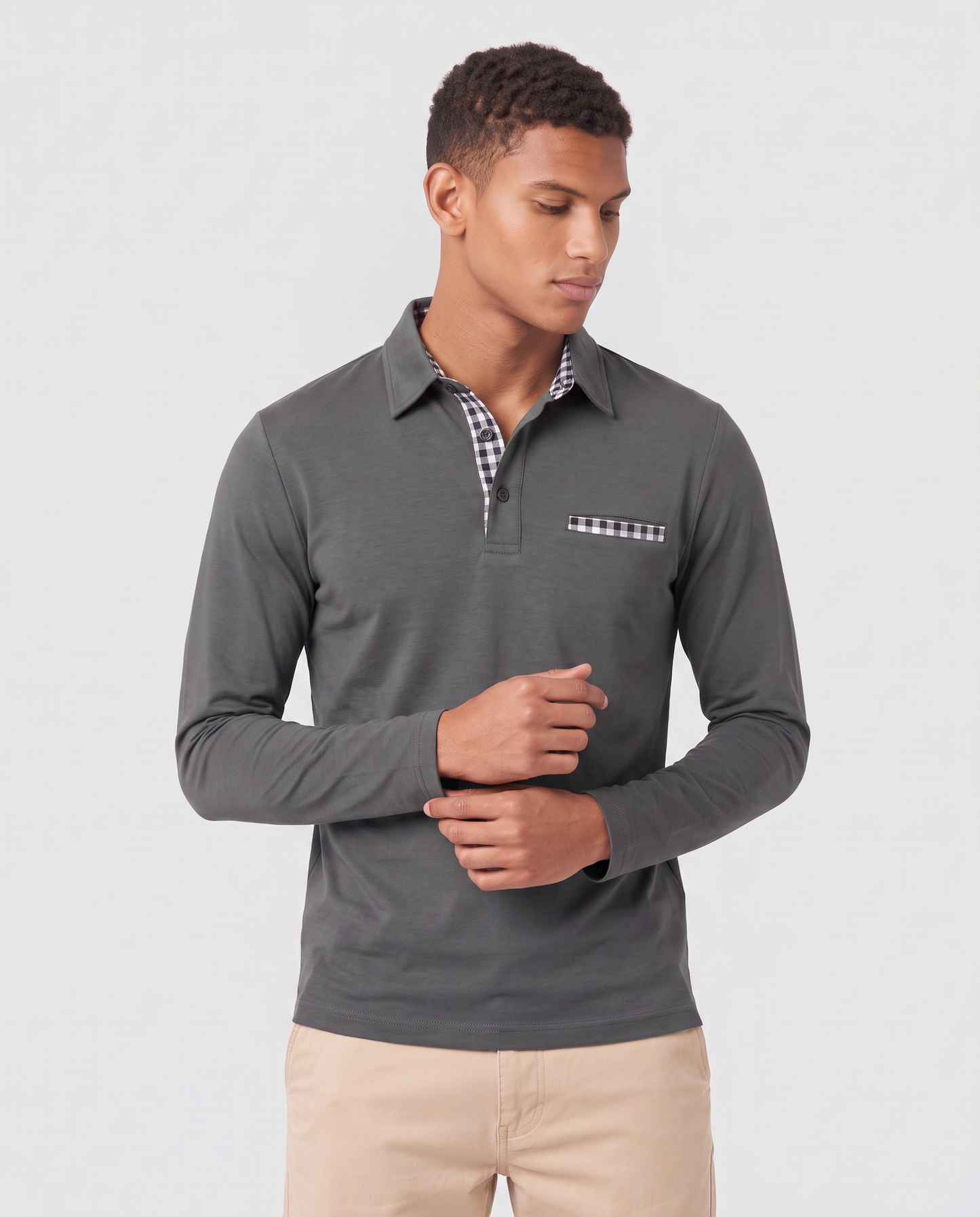 Virelle | Polo Homme Casual Manches Longues